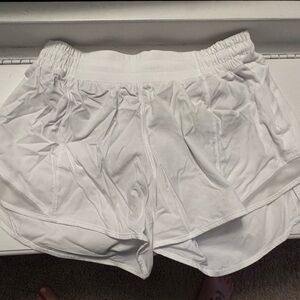 Lululemon white shorts. Size 6. Barely worn. No stains or wear.